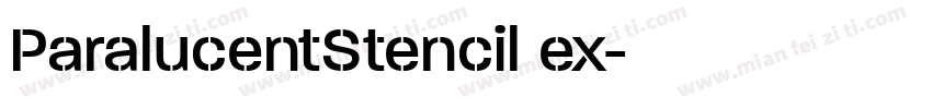 ParalucentStencil ex字体转换